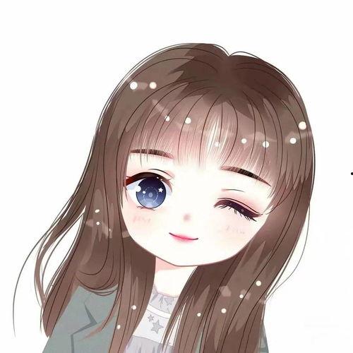 q版漫画人物萌女简画,治愈系漫画中的甜美精灵